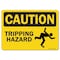 Signmission OSHA Caution Sign, Tripping Hazard, 10in X 7in Rigid Plastic, 7" H, 10" W, Landscape OS-CS-P-710-L-19249 - alternate 1